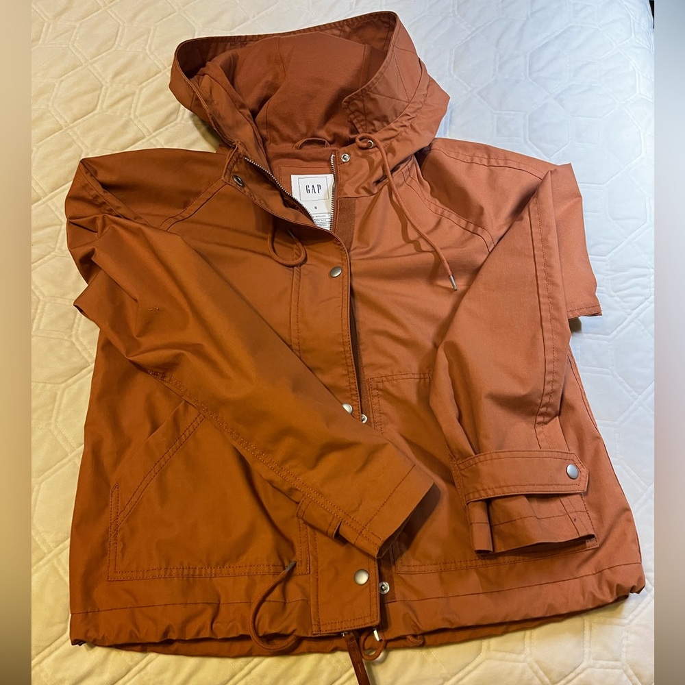 GAP Women's Brown Hooded Jacket
